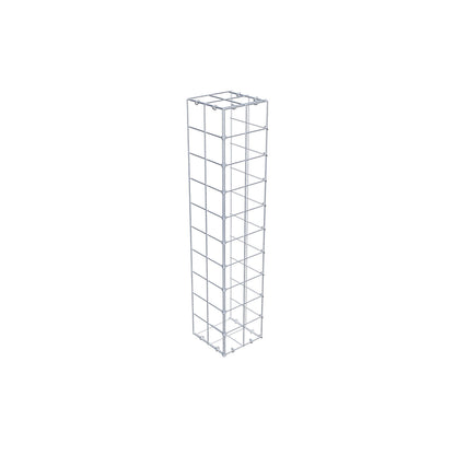 Monteret gabion type 2 100 cm x 20 cm x 20 cm (L x H x D), maskestørrelse 10 cm x 10 cm, C-ring