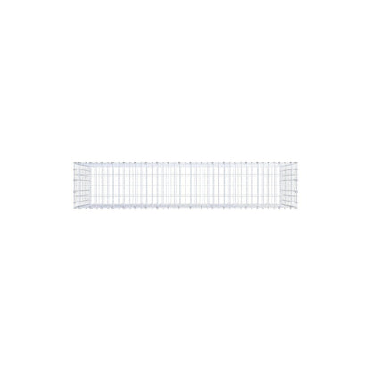 Gabione 200 cm x 100 cm x 40 cm (L x H x T), Maschenweite 5 x 10 cm, Spiralring