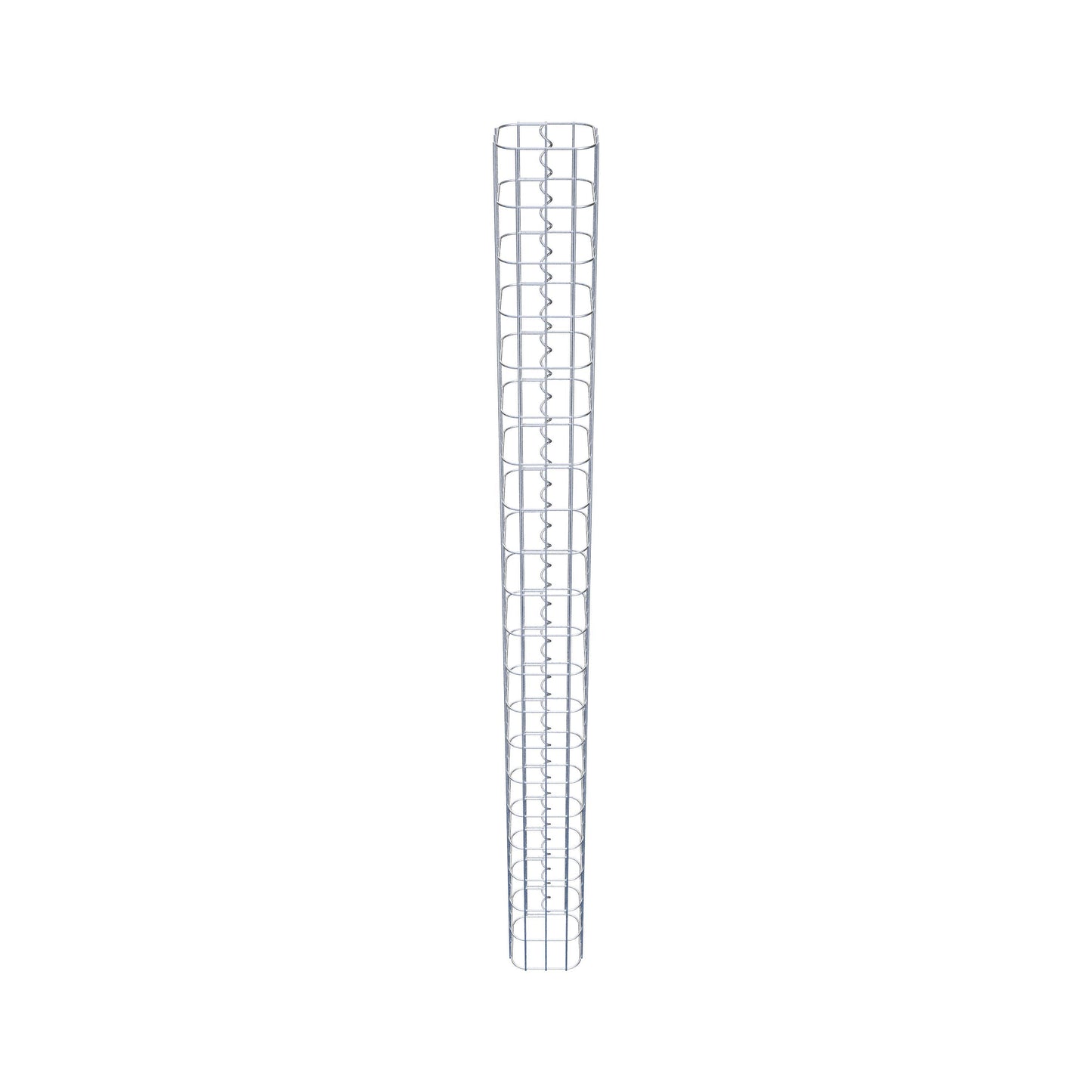 Gabionensäule eckig 17 cm x 17 cm, 200 cm Höhe, MW 5 cm x 10 cm