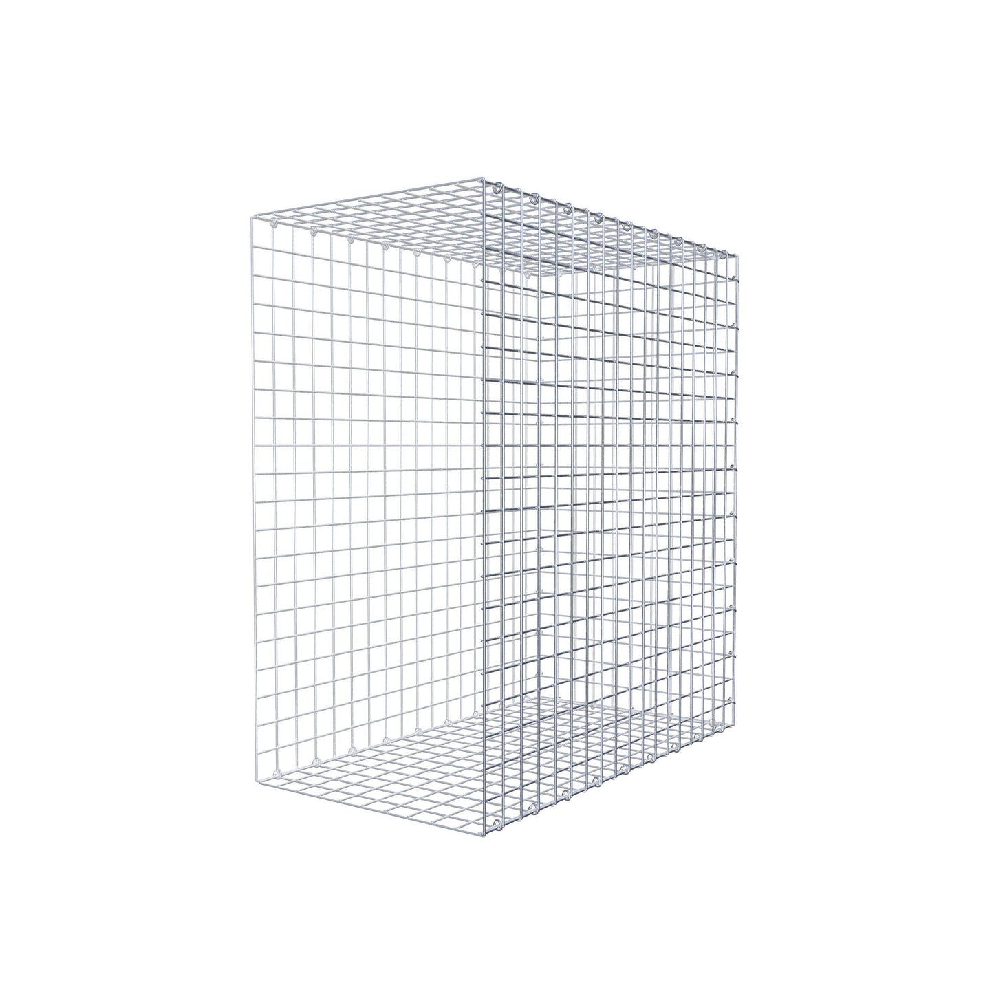 Monteret gabion type 2 100 cm x 90 cm x 50 cm (L x H x D), maskestørrelse 5 cm x 5 cm, C-ring