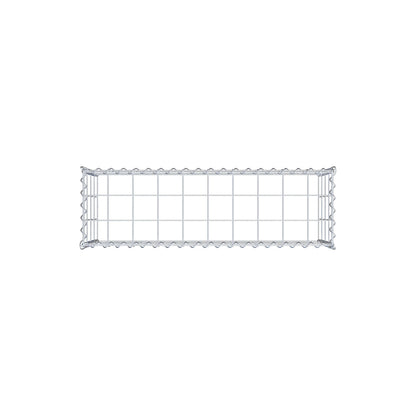 Anbaugabione Typ 3 100 cm x 40 cm x 30 cm (L x H x T), Maschenweite 10 cm x 10 cm, Spirale