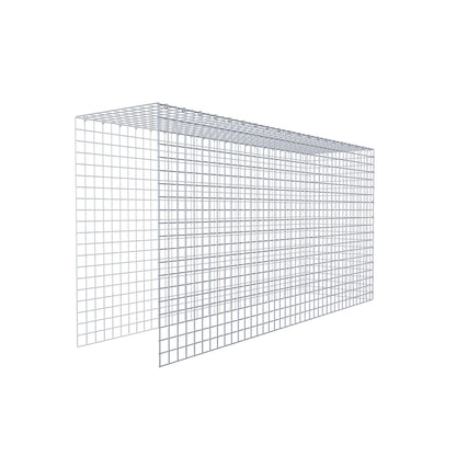 Gabião Tipo 4 200 cm x 100 cm x 50 cm (C x A x P), malhagem 5 cm x 5 cm, anel C