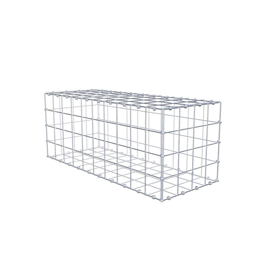 Gabion 100 cm x 40 cm x 40 cm (L x H x D), mesh size 10 x 10 cm, spiral ring