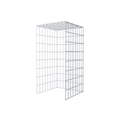 Anbaugabione Typ 4 80 cm x 40 cm x 40 cm (L x H x T), Maschenweite 5 cm x 10 cm, C-Ring