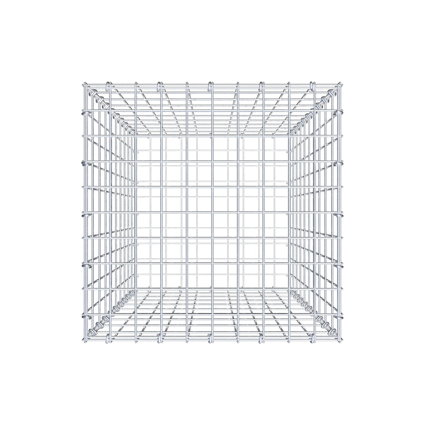 Gabbione 100 cm x 50 cm x 50 cm (L x H x P), maglia 5 cm x 10 cm, anello a C