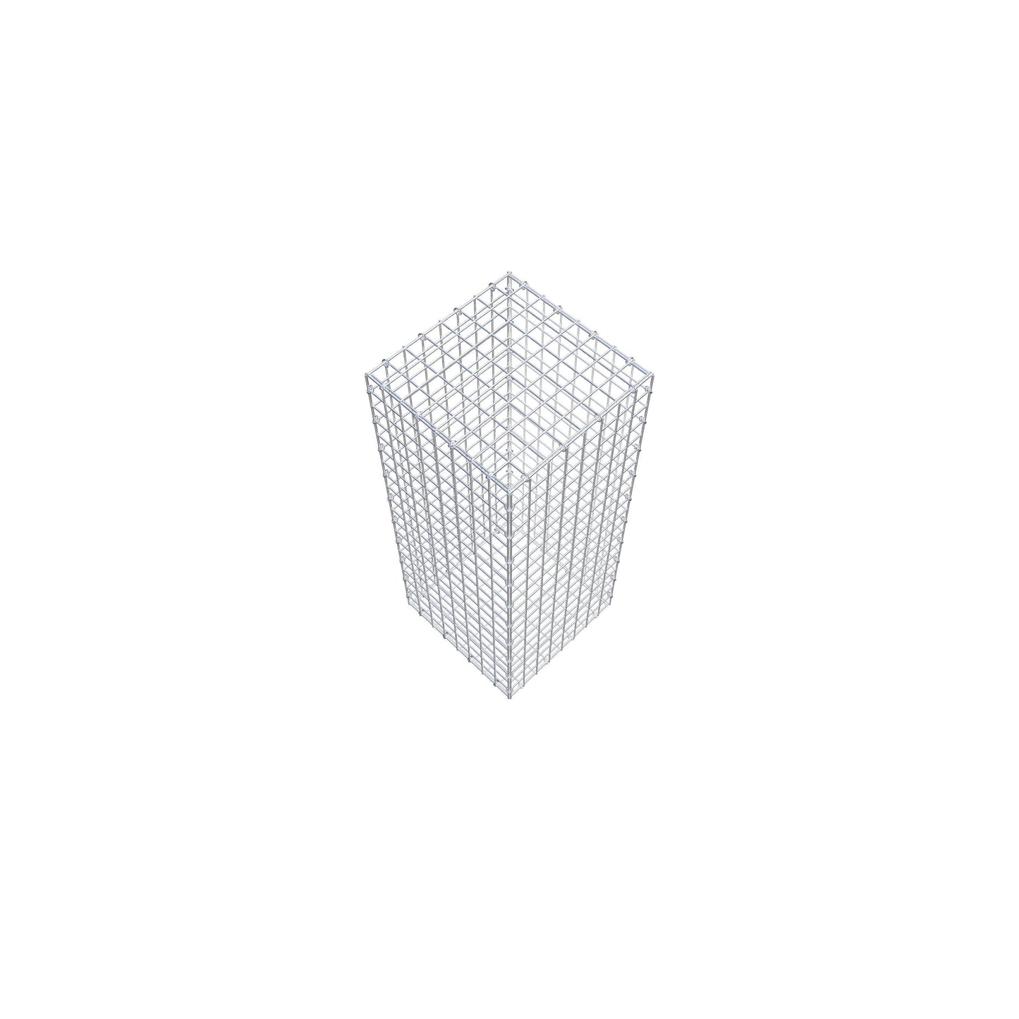 Gabbione 100 cm x 40 cm x 40 cm (L x H x P), maglia 5 cm x 5 cm, anello a C