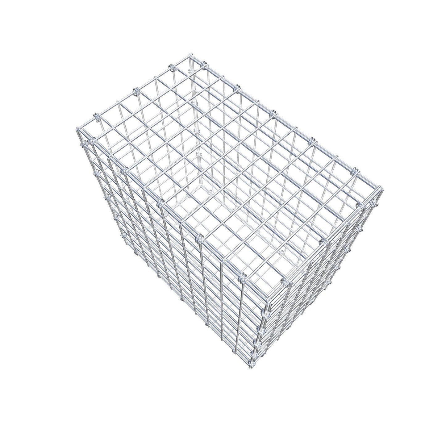 Gabione 50 cm x 50 cm x 30 cm (L x H x T), Maschenweite 5 x 5 cm, Spiralring
