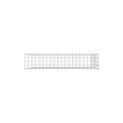Mounted gabion type 2 100 cm x 80 cm x 20 cm, mesh size 5 cm x 10 cm, C-ring