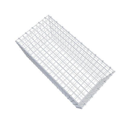 Gabion 100 cm x 50 cm x 50 cm (L x H x P), mailles 5 x 5 cm, anneau en spirale