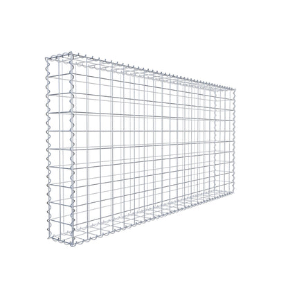 Schanskorf 200 cm x 100 cm x 20 cm (L x H x D), maaswijdte 10 cm x 10 cm, spiraalvormig