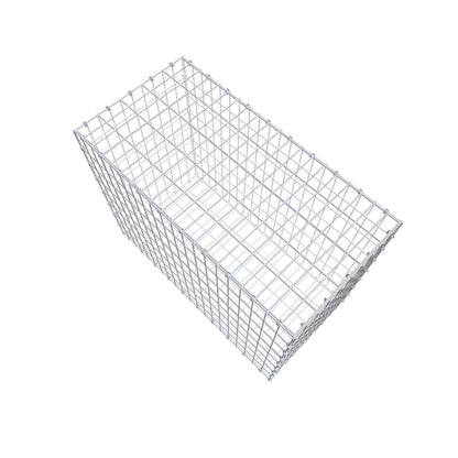 Gabione 100 cm x 80 cm x 50 cm (L x H x T), Maschenweite 5 x 10 cm, Spiralring