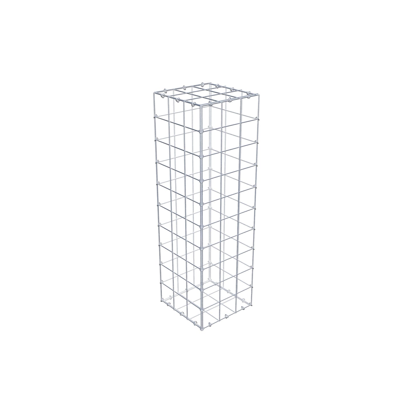 Gabião 100 cm x 30 cm x 30 cm (C x A x P), malhagem 10 cm x 10 cm, anel C