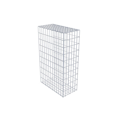 Mounted gabion type 2 100 cm x 60 cm x 30 cm, mesh size 5 cm x 10 cm, C-ring