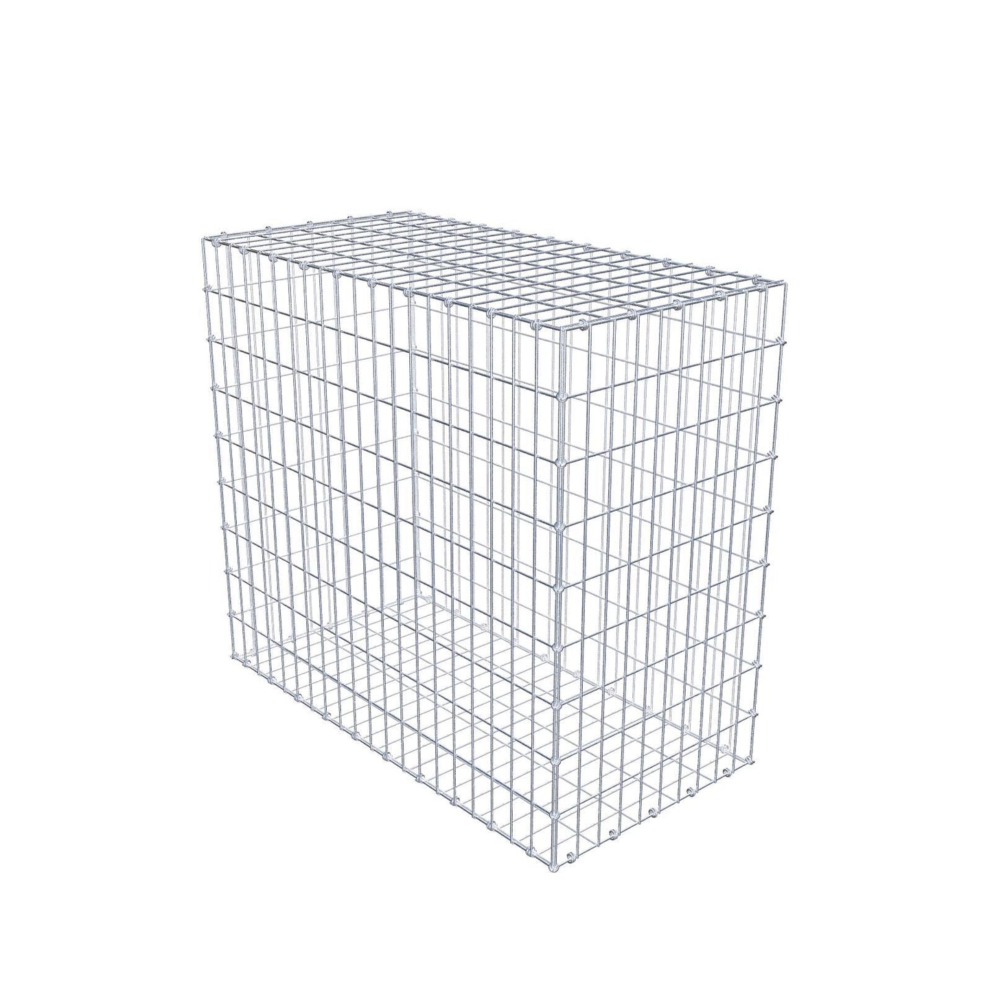 Gabbione 100 cm x 90 cm x 50 cm (L x H x P), maglia 5 x 10 cm, anello a spirale