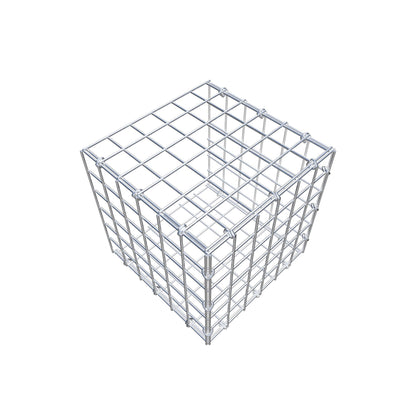 Mounted gabion type 2 30 cm x 30 cm x 30 cm (L x H x D), mesh size 5 cm x 5 cm, C-ring