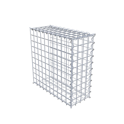 Gabião tipo 2 50 cm x 50 cm x 20 cm (C x A x P), malhagem 5 cm x 5 cm, espiral