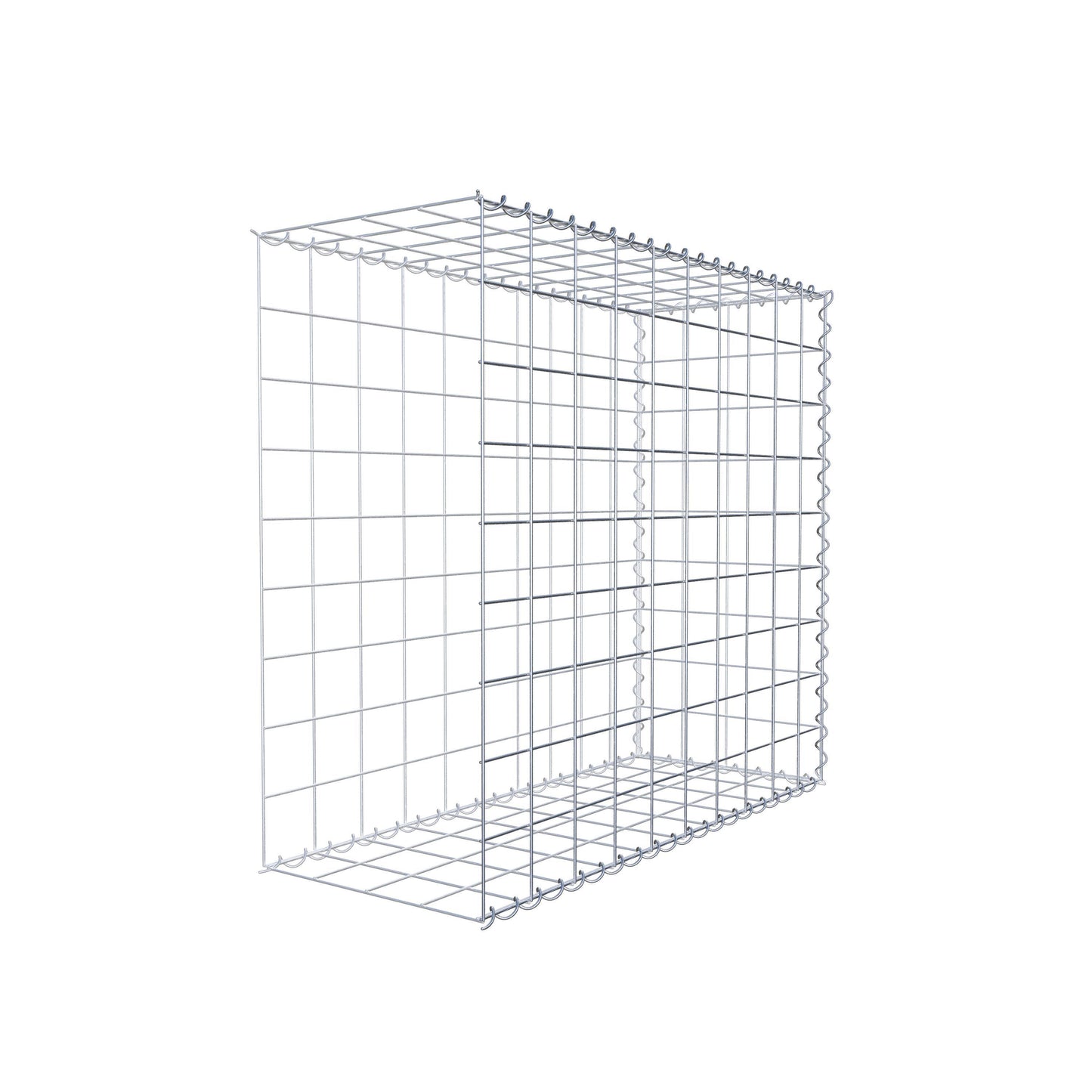 Anbaugabione Typ 2 100 cm x 90 cm x 40 cm (L x H x T), Maschenweite 10 cm x 10 cm, Spirale