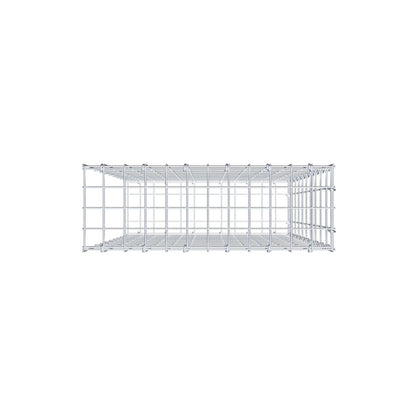 Mounted gabion type 2 100 cm x 60 cm x 20 cm, mesh size 5 cm x 10 cm, C-ring