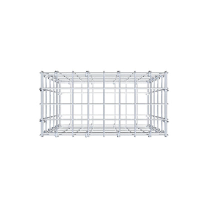 Gabião 50 cm x 40 cm x 20 cm (C x A x P), malhagem 5 cm x 10 cm, anel C