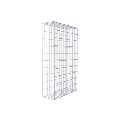 Mounted gabion type 2 100 cm x 60 cm x 20 cm, mesh size 5 cm x 10 cm, C-ring