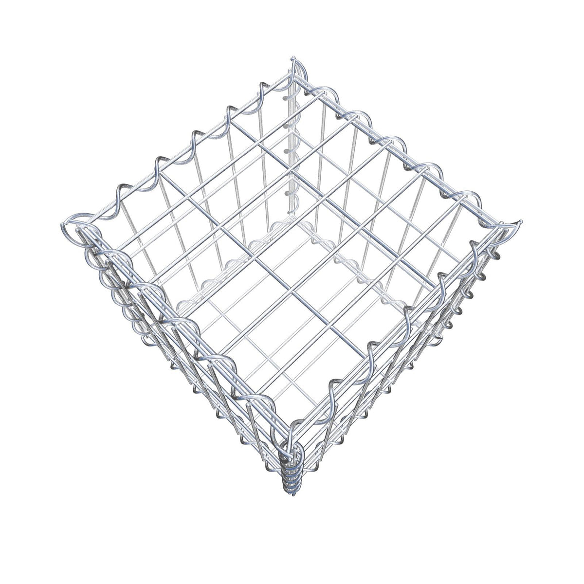 Gabione 30 cm x 30 cm x 30 cm (L x H x T), Maschenweite 5 cm x 10 cm, Spirale
