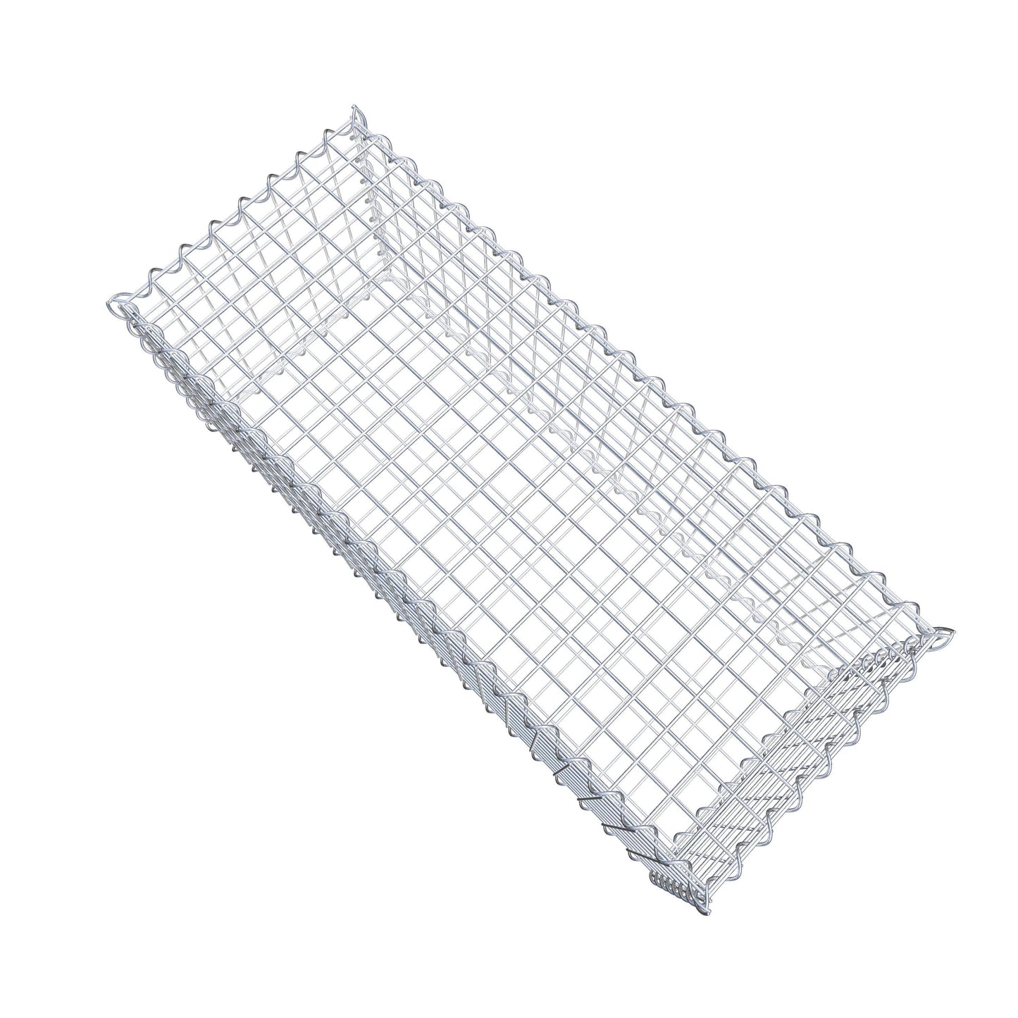 Conjunto de 2 gabiões 100 cm x 40 cm x 40 cm (C x A x P), malhagem 5 x 5 cm, espiral