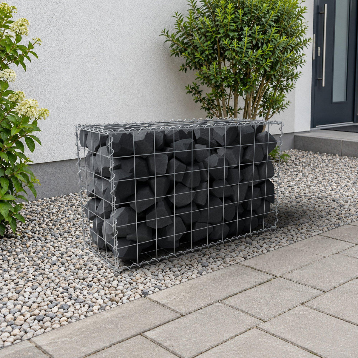 Gabione 100 cm x 60 cm x 40 cm (L x H x T), Maschenweite 10 cm x 10 cm, Spirale