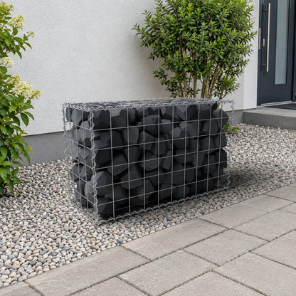 Gabione 100 cm x 60 cm x 40 cm (L x H x T), Maschenweite 10 cm x 10 cm, Spirale