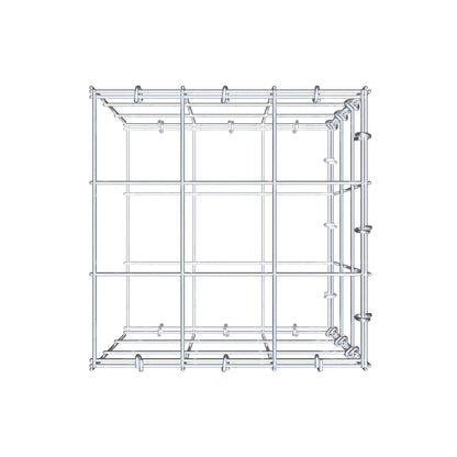 Gavión adicional tipo 2 30 cm x 30 cm x 30 cm (L x A x P), malla 10 cm x 10 cm, anillo en C