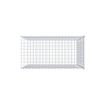 Gabbione aggiuntivo tipo 2 100 cm x 90 cm x 50 cm (L x H x P), dimensione maglia 5 cm x 5 cm, a spirale