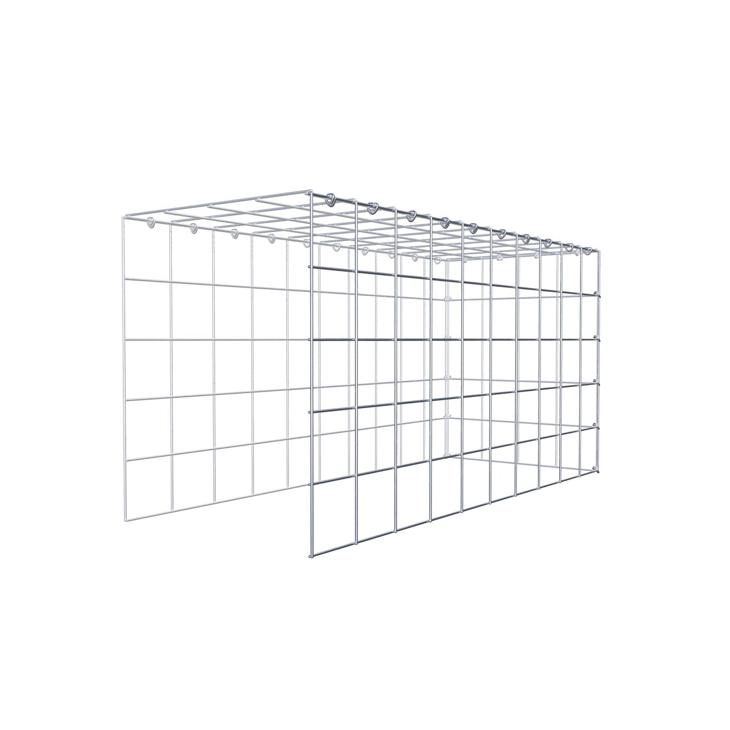 Fourche rapportée type 4 100 cm x 50 cm x 40 cm (L x H x P), mailles 10 cm x 10 cm, anneau C