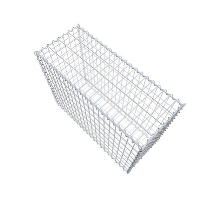Gabione 100 cm x 80 cm x 40 cm (L x H x T), Maschenweite 5 cm x 10 cm, Spirale