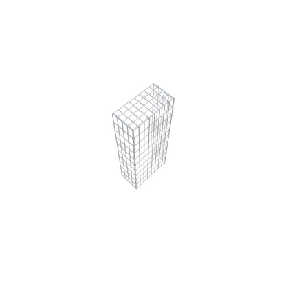 Gabião Tipo 4 100 cm x 20 cm x 40 cm (C x A x P), malhagem 5 cm x 10 cm, anel C