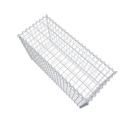 Gabione 100 cm x 60 cm x 40 cm (L x H x T), Maschenweite 5 cm x 10 cm, Spirale