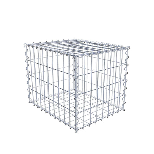 Gabião 50 cm x 40 cm x 40 cm (C x A x P), malhagem 5 cm x 10 cm, espiral