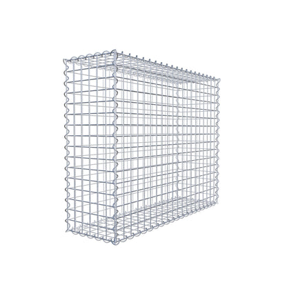 Gabione 100 cm x 80 cm x 30 cm (L x H x T), Maschenweite 5 cm x 5 cm, Spirale
