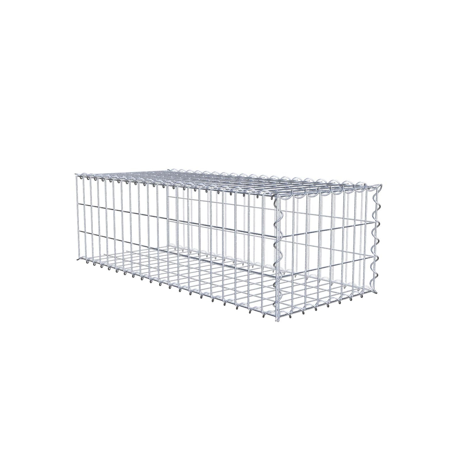 Anbaugabione Typ 2 100 cm x 30 cm x 40 cm (L x H x T), Maschenweite 5 cm x 10 cm, Spirale