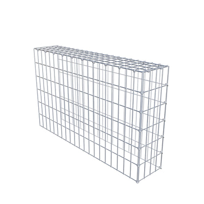 Monteret gabion type 4 100 cm x 60 cm x 20 cm (L x H x D), maskestørrelse 5 cm x 10 cm, C-ring