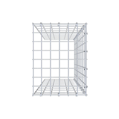 Fourche rapportée type 4 100 cm x 30 cm x 40 cm (L x H x P), mailles 5 cm x 10 cm, anneau en C
