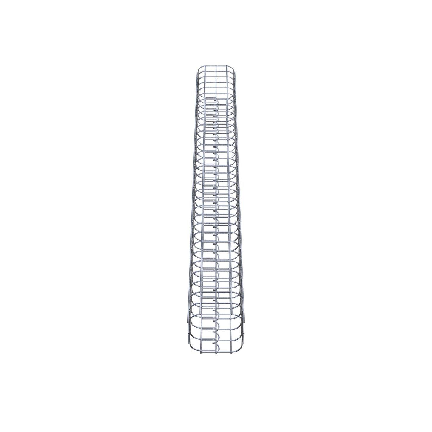 Gabionsøjle firkantet 17 cm x 17 cm, 160 cm højde, MW 5 cm x 5 cm