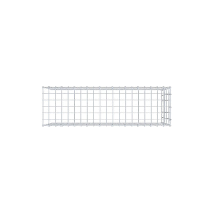 Typ 4 påbyggnadsgabion 100 cm x 50 cm x 30 cm (L x H x D), maskstorlek 5 cm x 10 cm, C-ring