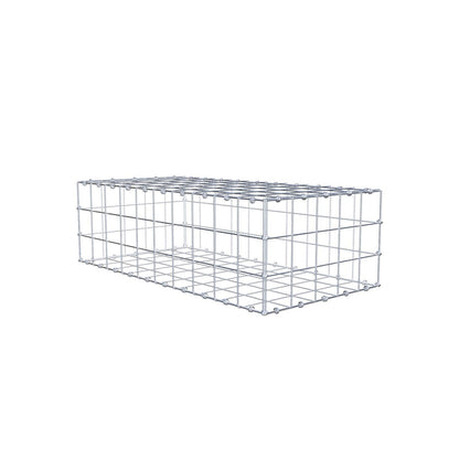 Gabion 100 cm x 30 cm x 50 cm (L x H x D), mesh size 10 x 10 cm, spiral ring