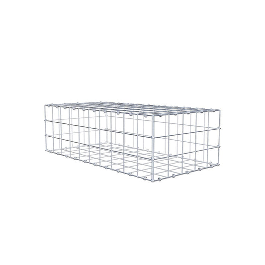 Gabion 100 cm x 30 cm x 50 cm (L x H x D), mesh size 10 x 10 cm, spiral ring