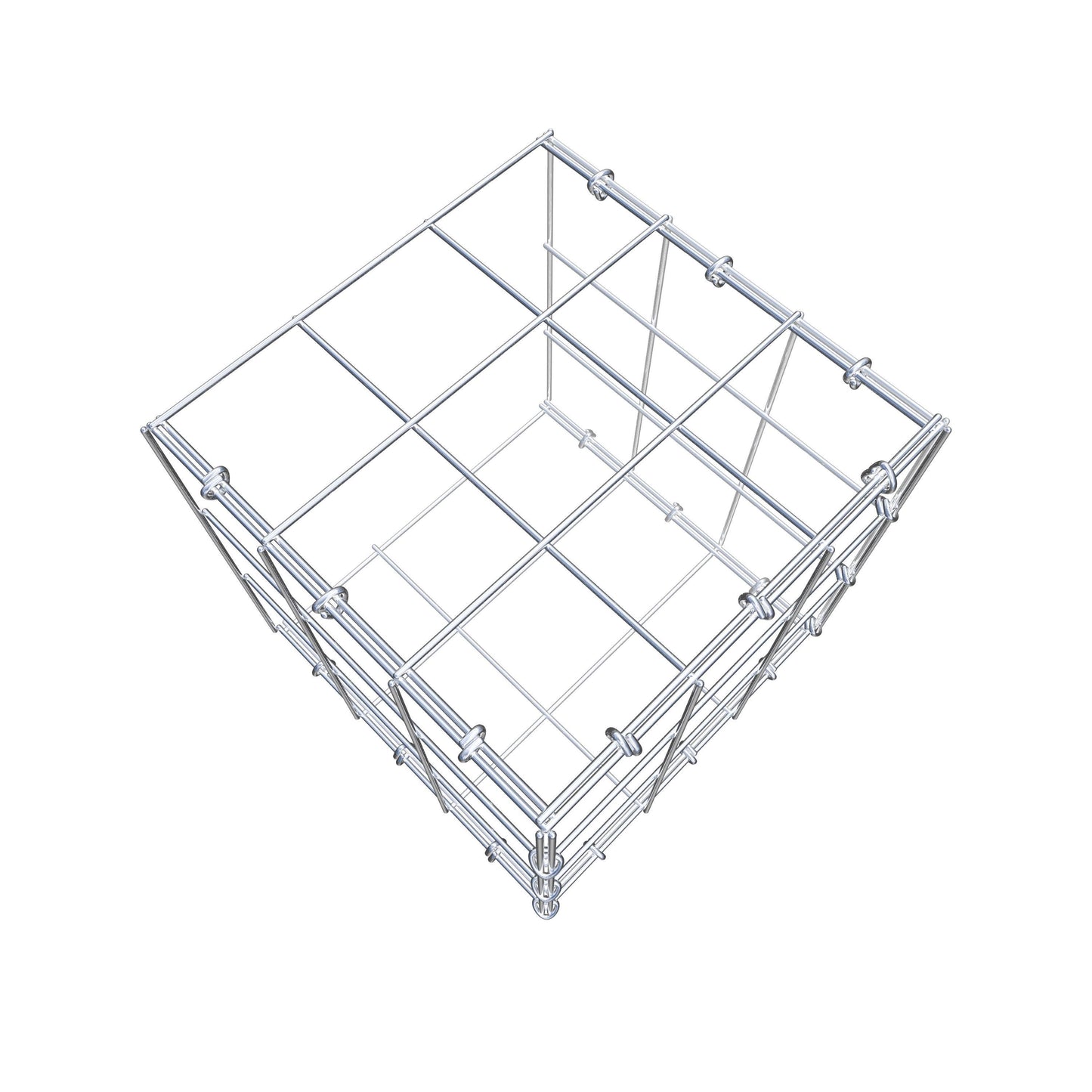 Gavión adicional tipo 2 30 cm x 30 cm x 30 cm (L x A x P), malla 10 cm x 10 cm, anillo en C