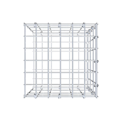 Mounted gabion type 2 30 cm x 30 cm x 30 cm, mesh size 5 cm x 10 cm, C-ring