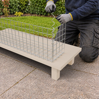 Gabion 100 cm x 30 cm x 20 cm (L x H x D), mesh size 5 cm x 5 cm, spiral