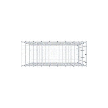Mounted gabion type 2 100 cm x 80 cm x 30 cm, mesh size 5 cm x 10 cm, C-ring