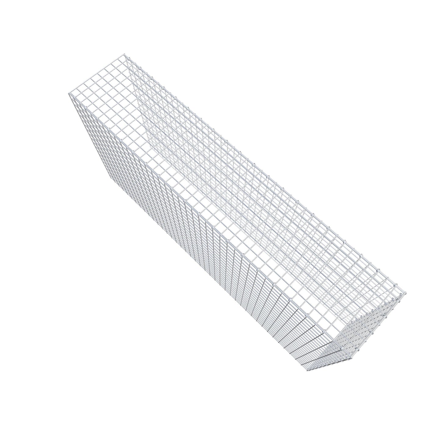 Monteret gabion type 4 200 cm x 100 cm x 40 cm (L x H x D), maskestørrelse 5 cm x 5 cm, C-ring