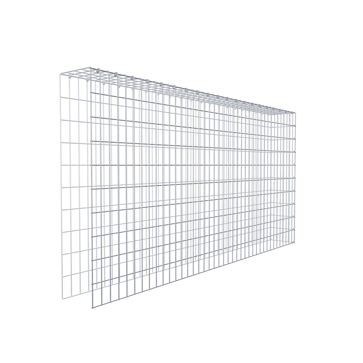 Gabião Tipo 4 200 cm x 100 cm x 20 cm (C x A x P), malhagem 5 cm x 10 cm, anel C