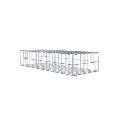 Gabione 100 cm x 20 cm x 40 cm (L x H x T), Maschenweite 5 cm x 10 cm, C-Ring